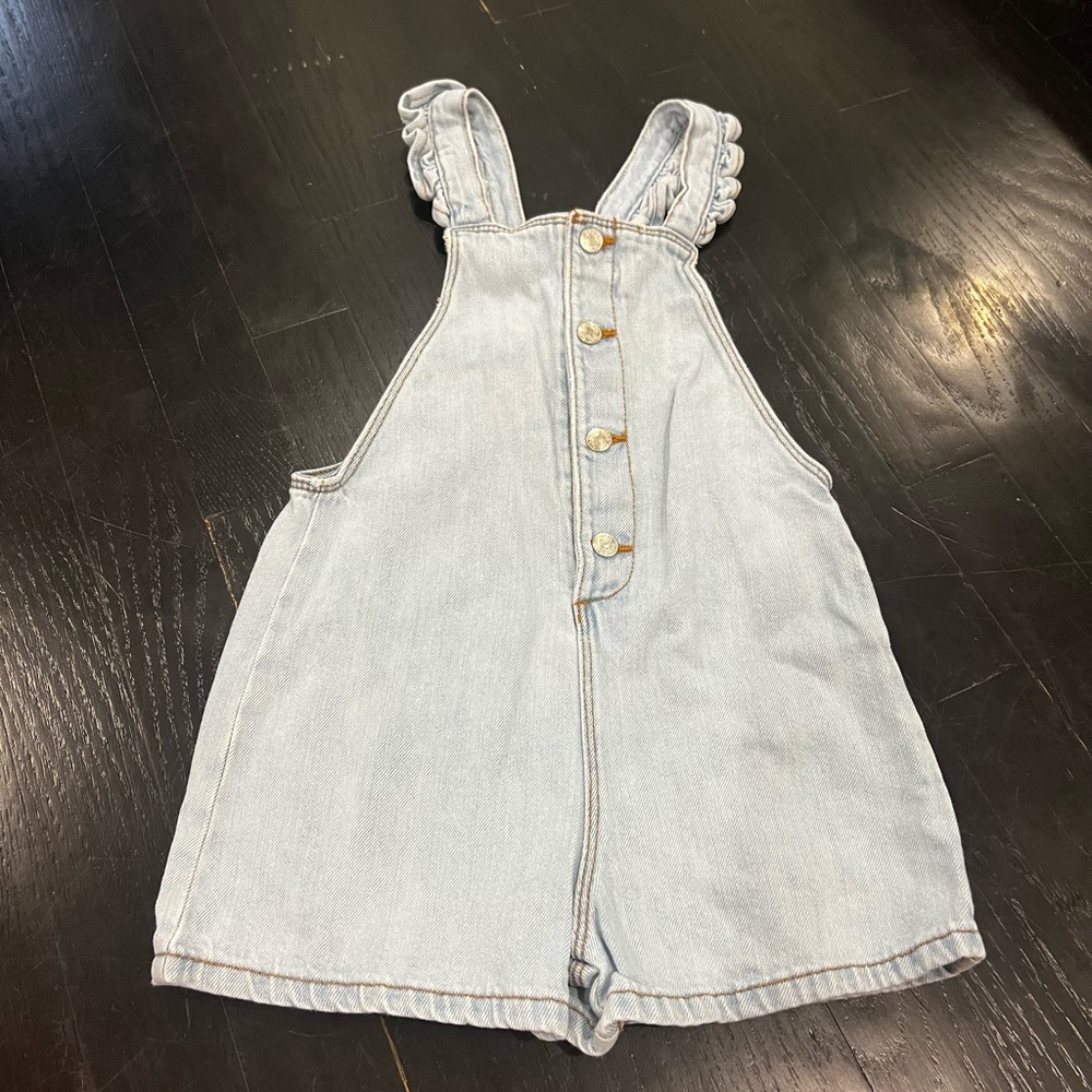 Girls Zara shorts overalls